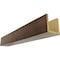 Ekena Millwork 3-Sided (U-beam) Rough Cedar Endurathane Faux Wood Ceiling Beam, Premium Aged, 4"W x 8"H  x 20'L BMRC3C0040X080X240ZD - alternate 1